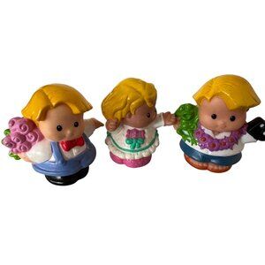 3 Fisher Price Little People Bride & 2 Friends